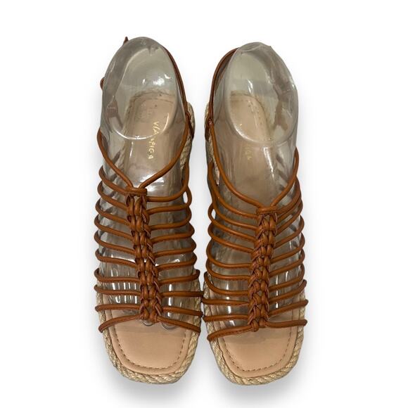 Via Spiga Selma strappy espadrille wedge sandals - Picture 3 of 7